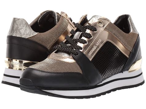 black and gold michael kors gym shoes|Michael Kors women's athletic shoes.